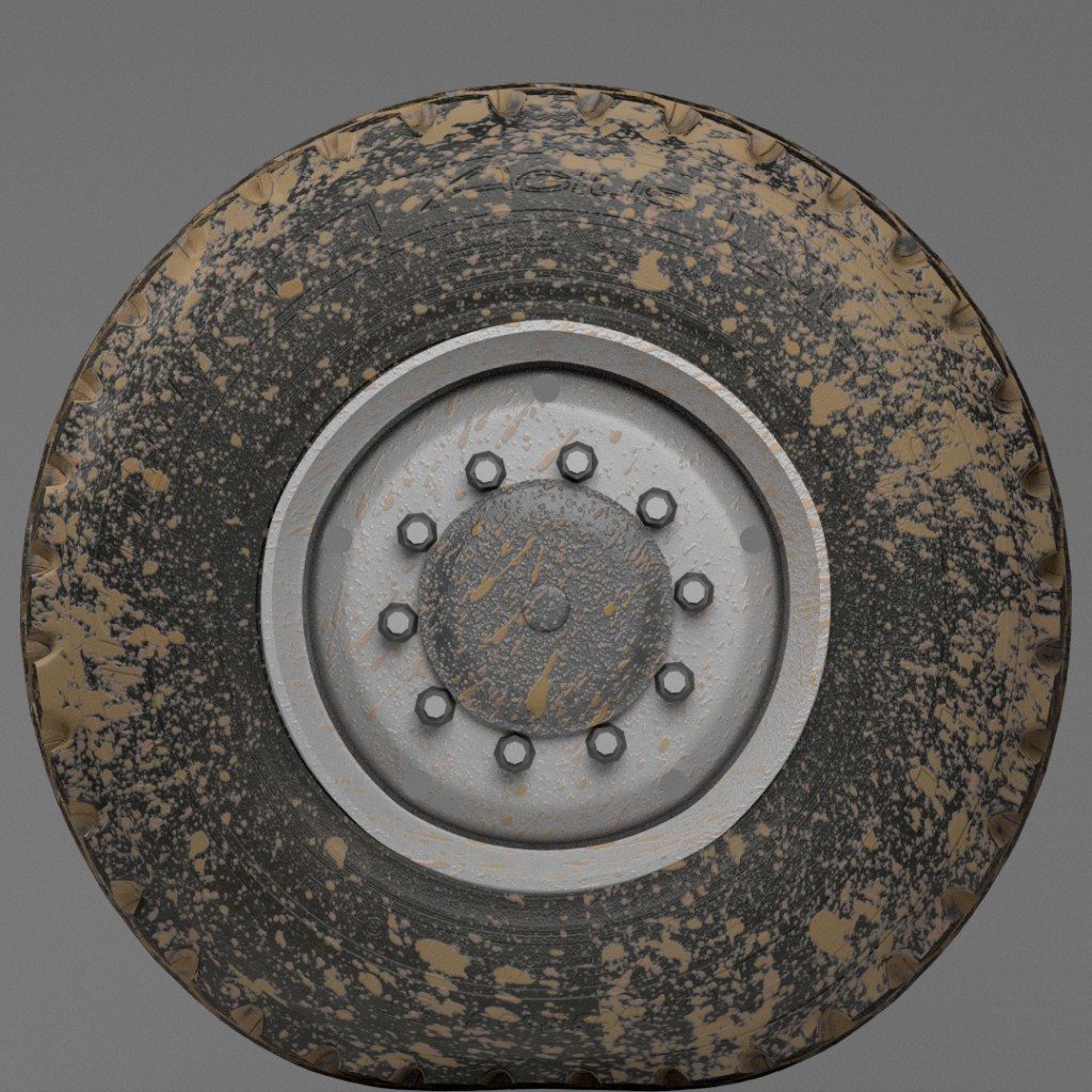 Off-road truck wheels (dirty) preview image 3